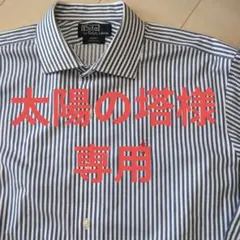 ✨️ラルフローレン 長袖シャツ ストライプ ポニー 刺繍 2XL相当