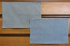 【ストライプ柄】ランチョンマット 2色2 枚セット 20x30