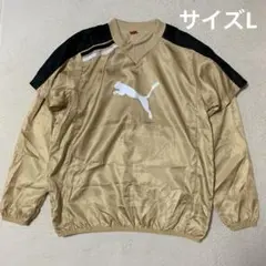 PUMA プーマ　ナイロンピステ　ウインドブレーカー　ゴールド　メンズL