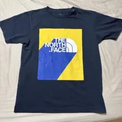 THE NORTH FACE 半袖Tシャツ ネイビー/イエロー