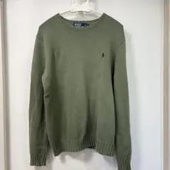 【レア】Polo by Ralph Lauren オリーブグリーン ニット S