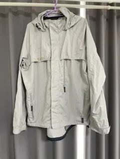 【F6】Columbia メンズ L ライトグレー マウンテンパーカー