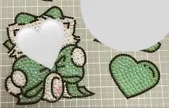 デコうちわパーツ 緑 2点セット