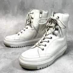 ☆美品☆【フィットフィット】レースアップハイライズショートブーツ(23)