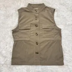 ベージュ ノースリーブ ベスト 150cm