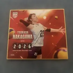 石川真佑 バレーボール女子日本代表 2026 トレーディング ミニ色紙