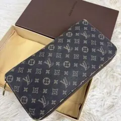 ルイヴィトン モノグラムミニラン ジッピーウォレット 長財布 キャンバス エベヌ