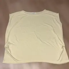 any SiS パステルカラー黄色 ノースリーブ トップス
