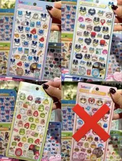 たまごっち ボンボン風ドロップシール 3 枚セット