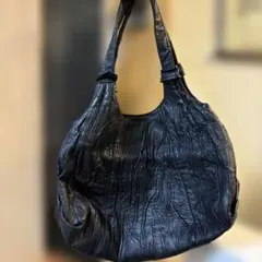 IBIZA ブラックレザー ハンドバッグ