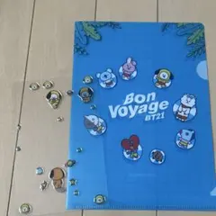 BT21 クリアファイル シール