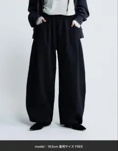 JEANASIS スウェットコクーンタック パンツ