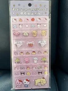 チェゴシム×サンリオキャラクターズ タイルシール パープル　正規品