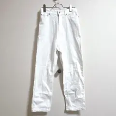 テチチ　レディースデニム　白　フリーサイズ　シンプル