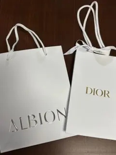 Dior ディオール ALBION アルビオン ショッパー ショップ袋 2点