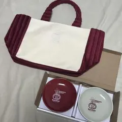 コメダ珈琲　ドムドムバーガー　コラボ　トートバッグ　豆皿　セット　新品