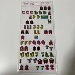 アリスインワンダーランド　カラフルアルファベットステッカー　ディズニーストア