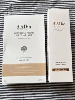 d'Alba ダルバ　スリーピングパック&バイタルスプレーセラム