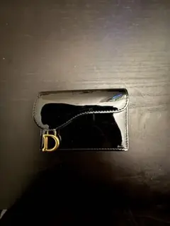 Christian Dior ブラック レザー カードケース