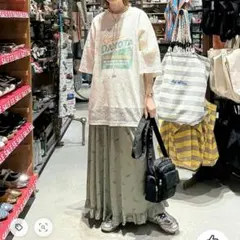 ニコアンド アニマルプリントスカート 新品 タグ付き 少し訳ありのサムネイル