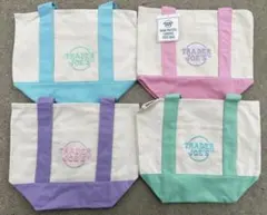 Trader Joe's pastel mini tote グリーン残り２点