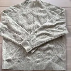 ライトスフレヤーンポインテールクルーネックセーター（長袖）