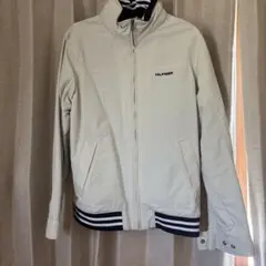 PRADA ナイロンジャケット ホワイトストライプ　サイズ48 PRADA ナイロンジャケット ホワイトストライプ サイズ48 - メルカリ