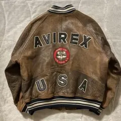 2025年最新】avirex varsity レザージャケットの人気アイテム - メルカリ