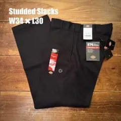 (新品未使用)ディッキーズ874×スタッズワークパンツブラックW30L71 新品未使用)ディッキーズ874×スタッズワークパンツブラックW30L71