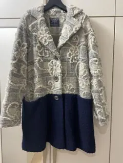 AS KNOW AS DE BASE 刺繍　バイカラー　テーラードコートのサムネイル