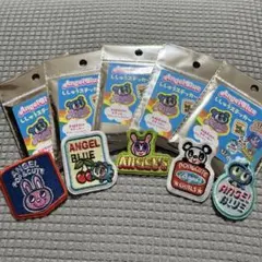 AngelBlue エンジェルブルー ししゅうステッカー　刺繍ステッカー　5枚