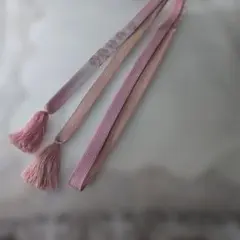 ピンク系 房付き帯締め