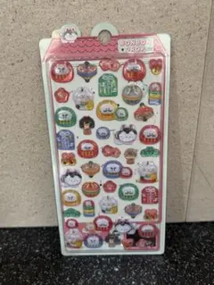 3Dシール　ぷっくりシール　だるま　まねきねこ　縁起物
