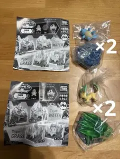 【新品】ポケモンジオラマコレクトみず&くさ　ゼニガメ×リーフィア　セット売り