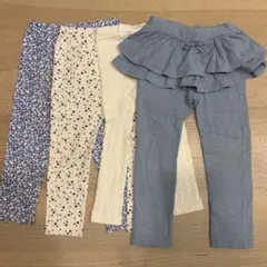 ユニクロ　レギンス、スカッツセット 100cm 綿100%