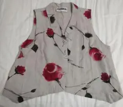 COBRA 花柄ノースリーブベスト