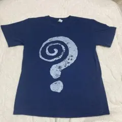 クエスチョンマーク グラフィック Tシャツ ネイビー