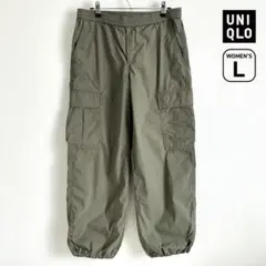 のっち様UNIQLO ユニクロ イージーカーゴパンツ オリーブ とベージュ２点