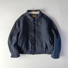 melton 70s-80s USA製 ショートウールジャケット レザー 短丈 M / 80s 90s UNKNOWN スウェード レザー ブルゾン ショート丈 短丈 革