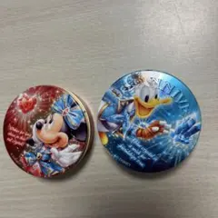東京ディズニーシー　15周年　缶ケース(ドナルド)(ミニー)セット