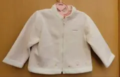 familiar 90サイズ ピンクフリースアウター