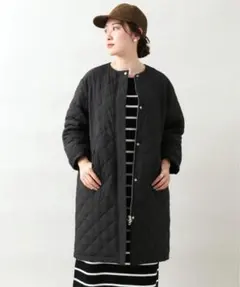 イエナ IENA ノーカラーキルティングコート 黒 IENA イエナ ノーカラーキルティングコート - メルカリ