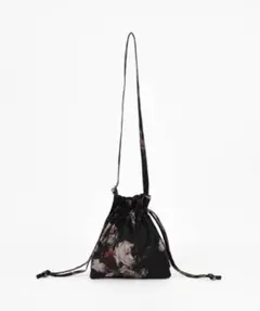 PAINT FLOWER MINI DRAWSTRING BAG 巾着