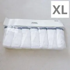 マルチパック ブリーフ 下着 高通気性 タグなし コットン メンズ　白　XL