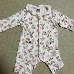 いちご柄ロンパース 60サイズ　女の子　綿100%