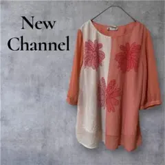 一点物⭐︎ New Channel 花柄 刺繍 チュニック 五分袖のサムネイル