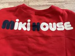 期間限定価格　ミキハウス　バックロゴトレーナー