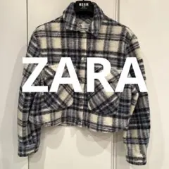 ZARA フランネル　チェック柄ジャケット Mサイズ