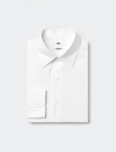 【美品】ユニクロ スーパーノンアイロンスリムシャツLのサムネイル
