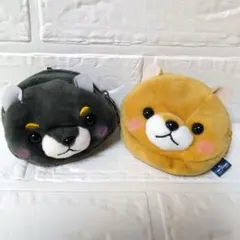 豆しば三兄弟 ミニフェイスポーチ 2個セット【未使用品】